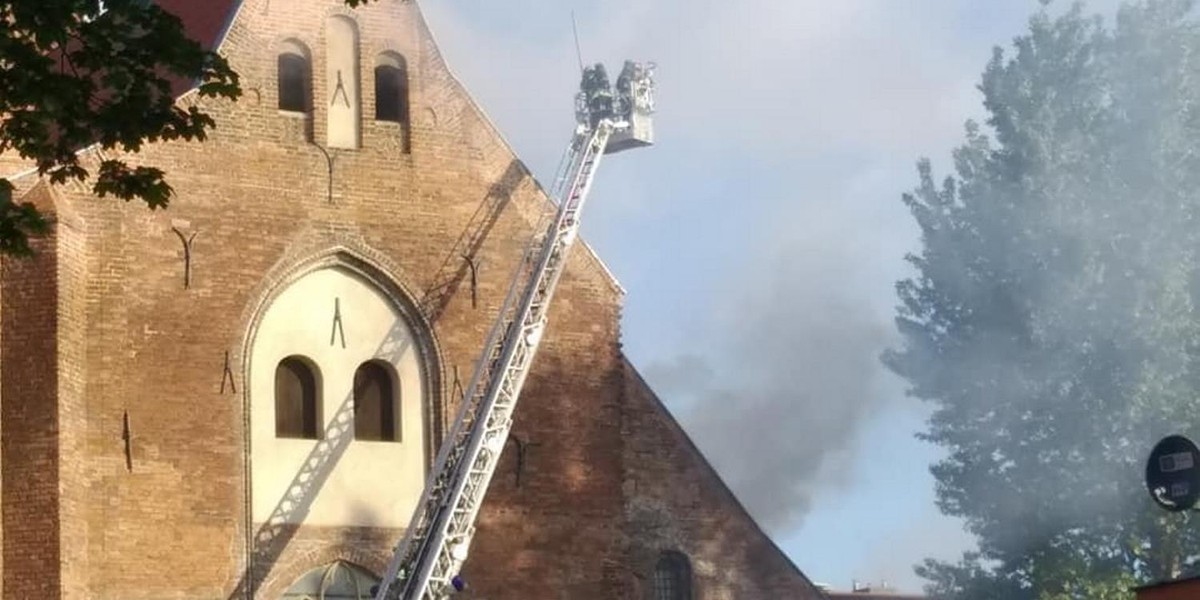 Pożar kościoła św. Piotra i Pawła w Gdańsku