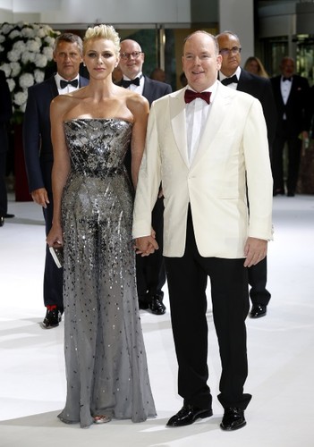 Księżna Charlene i książę Albert II