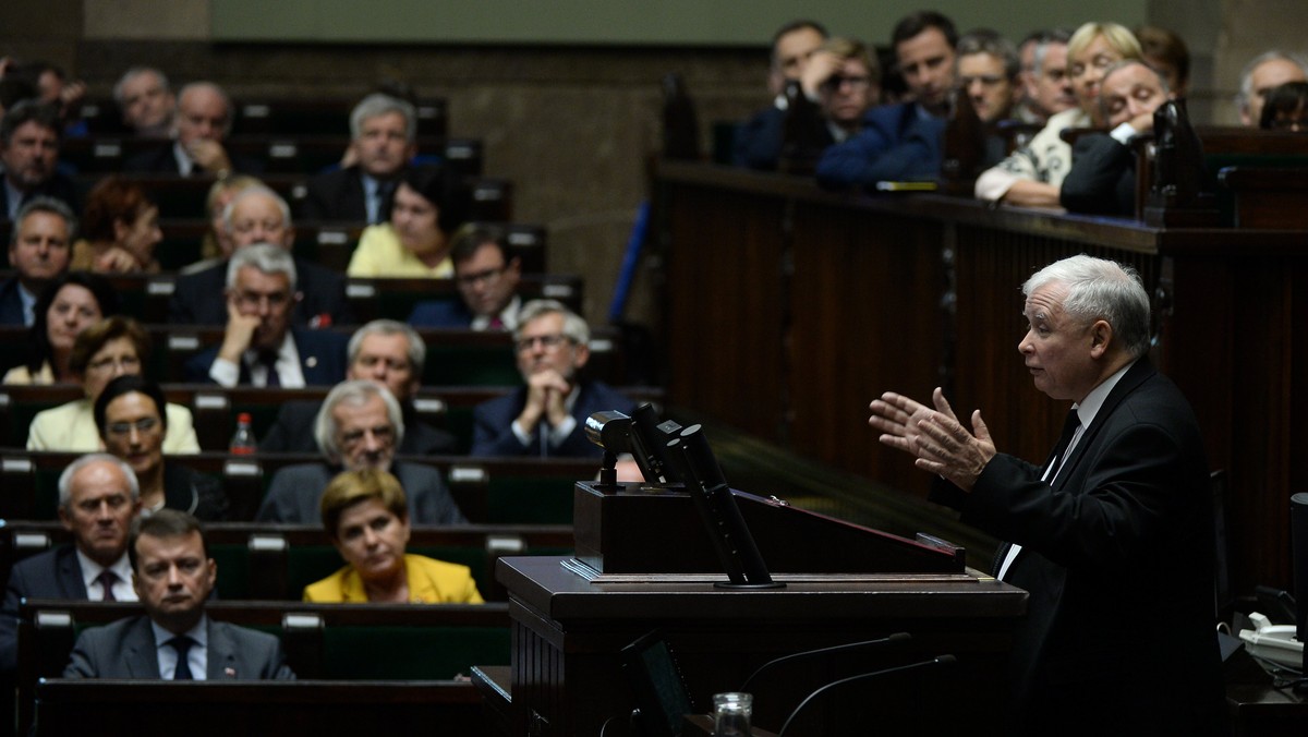 WARSZAWA SEJM POSIEDZENIE SPRAWA UCHODŹCÓW (Jarosław Kaczyński)