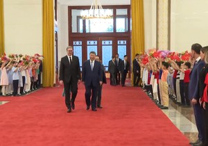  Aleksandar Vučić Si Đinping: Svečani doček u Velikom domu naroda