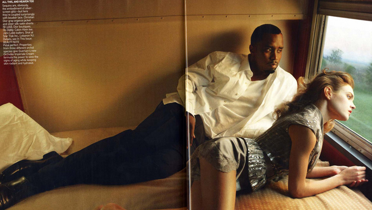 P.Diddy i Natalia Vodianowa w Vogue'u