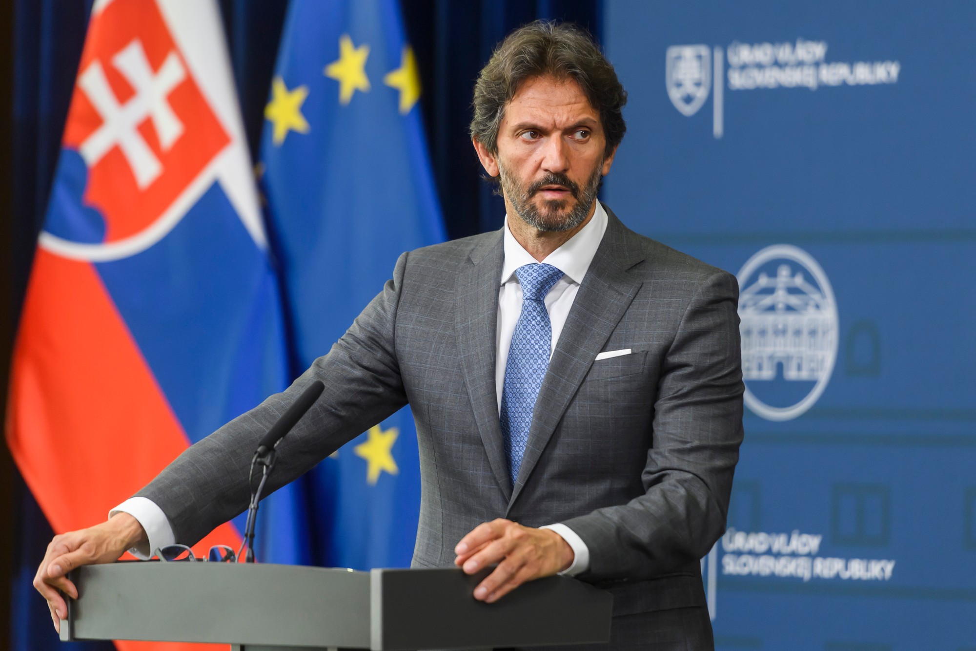 Vicepremiér a minister obrany SR Robert Kaliňák (Smer-SD).