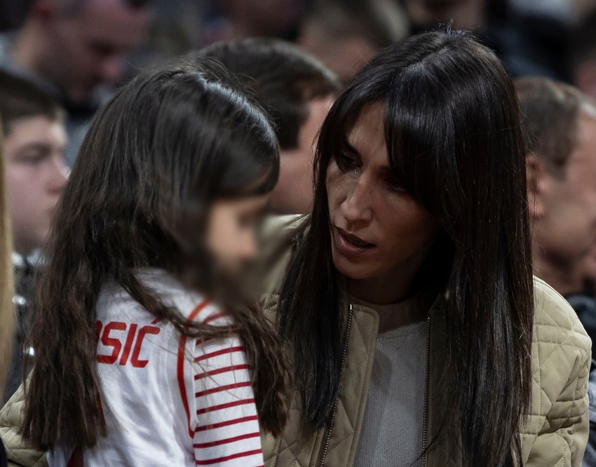 Jelisaveta Orašanin, supruga Miloša Teodosića na meču Zvezda - PAO