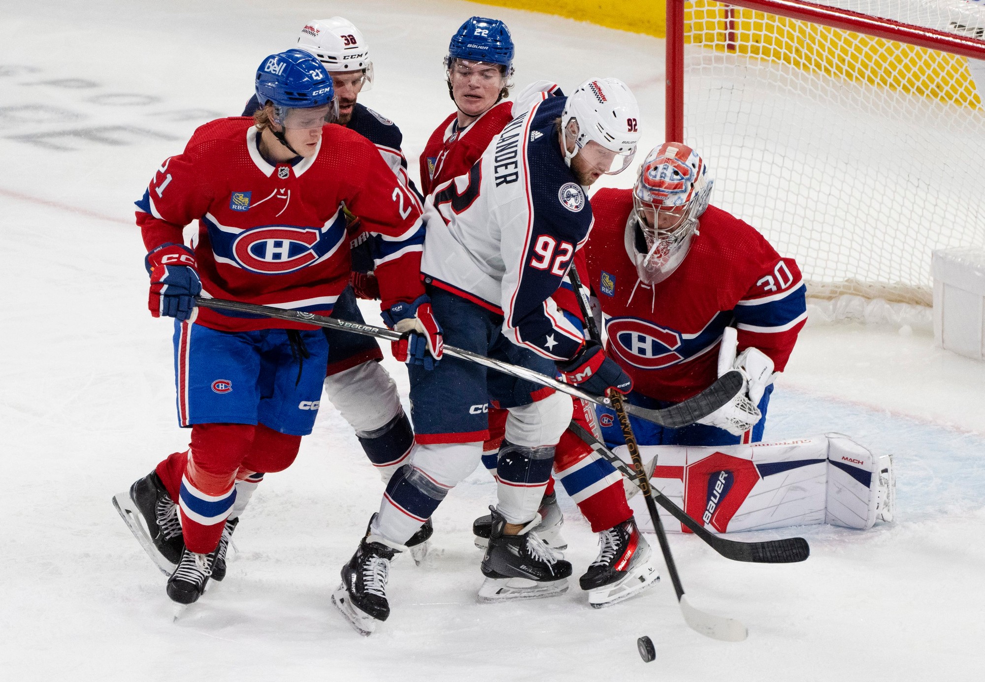 Zápas NHL:  Montreal Canadiens - Columbus Blue Jackets.