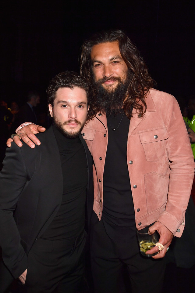 Kit Harington (Jon Snow) i Jason Momoa (Khal Drogo)