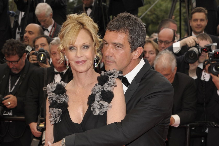 Melanie Griffith i Antonio Banderas na czerwonym dywanie