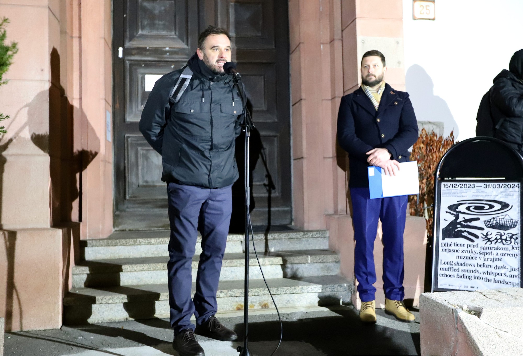Protivládny protest v Banskej Bystrici (19. december 2023).