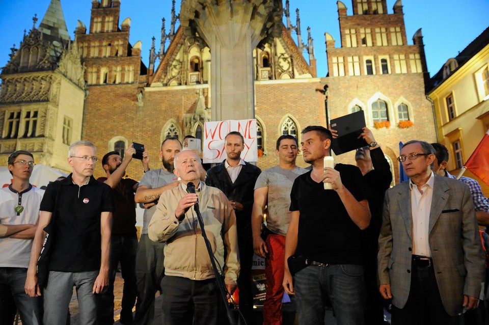 Protest we Wrocławiu