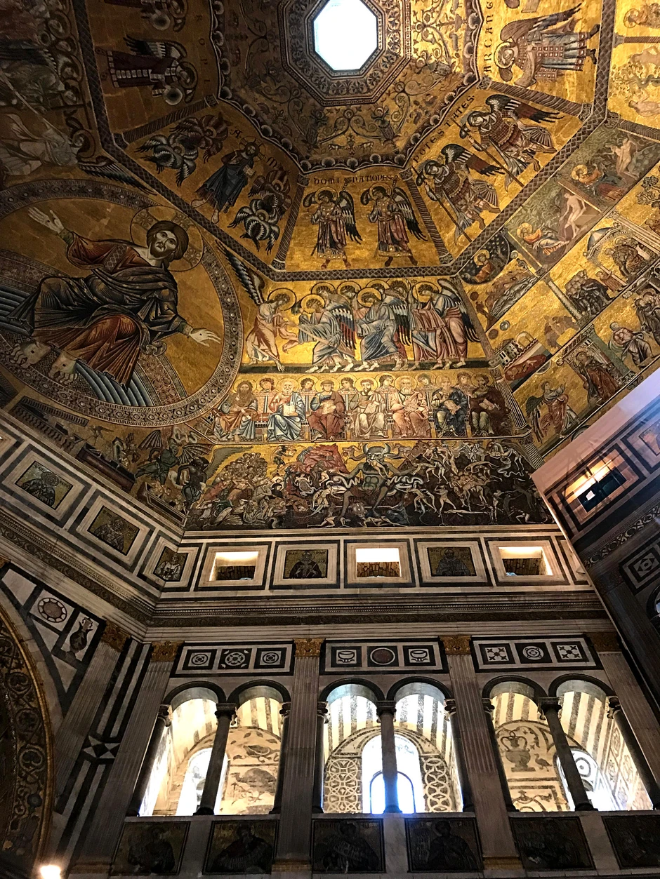 Mozaik u krstionici, scena pakla