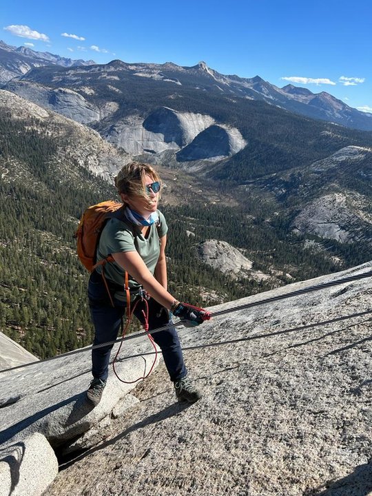 Ostatni fragment ścieżki na Half Dome