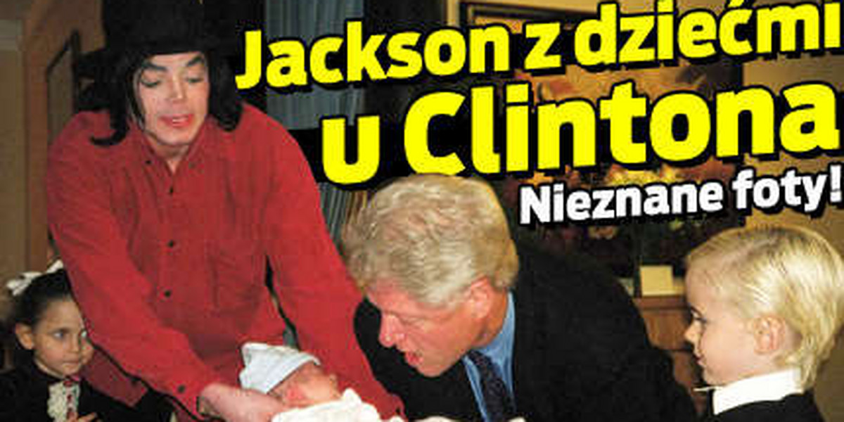 Jackson z dziećmi u Clintona. Nieznane foty!