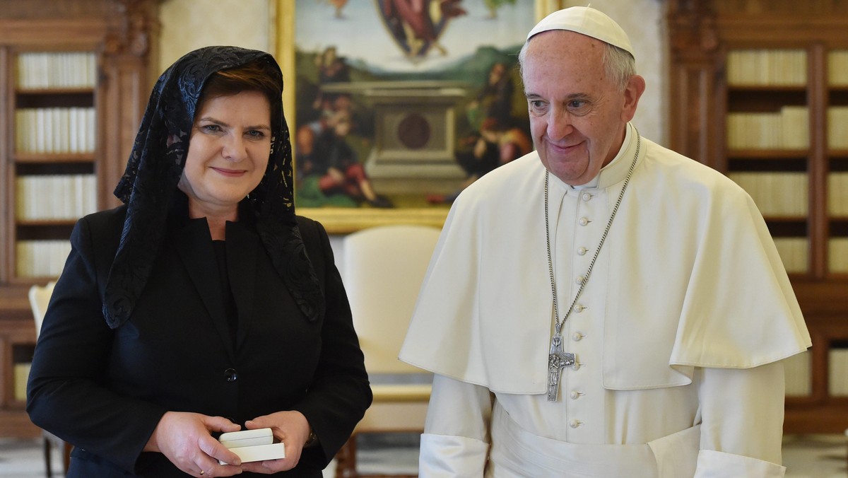 Beata Szydło, papież Franciszek