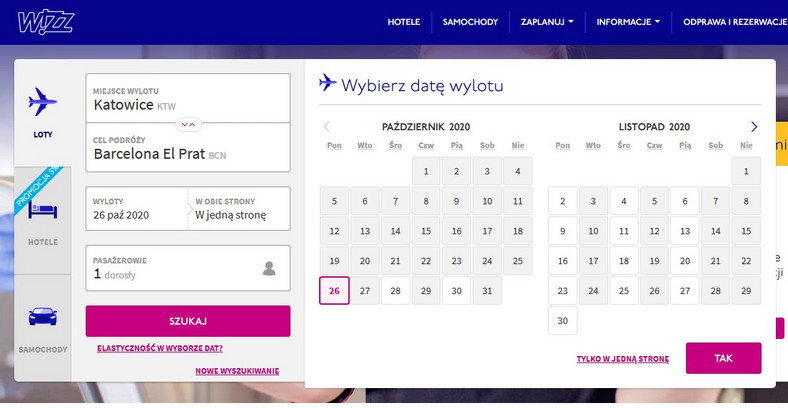 Serwis rezerwacyjny Wizz Air