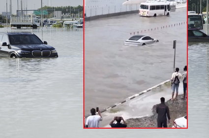 Armagedon w Dubaju. Luksusowe auta pod wodą [WIDEO]