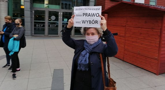 Protest w obronie praw kobiet w Bydgoszczy