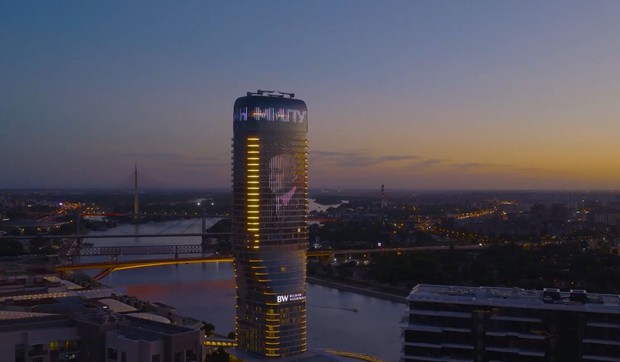 Kula Beograd sija u čast Milutina Milankovića