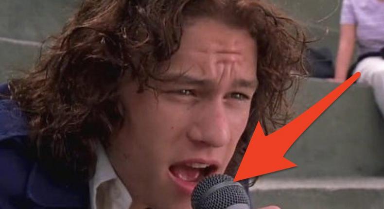 Heath Ledger starred as Patrick Verona in 10 Things I Hate About You.Buena Vista Pictures