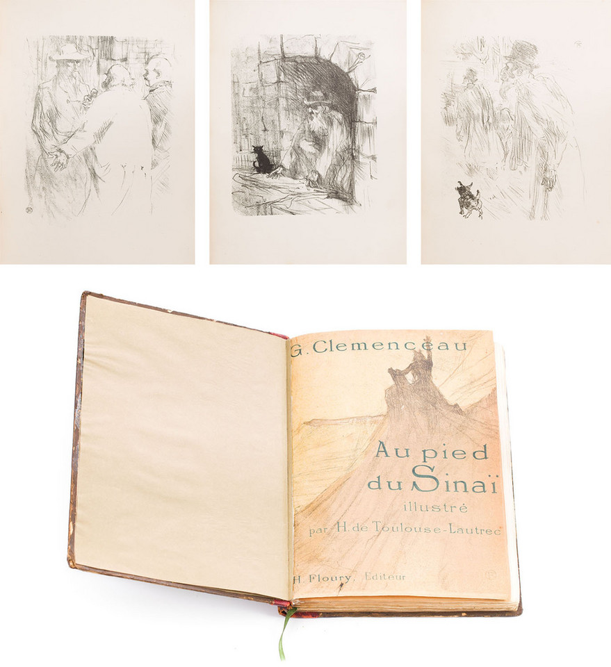 "Au Pied du Sinai" Geroge'a Clemenceau z litografiami Henri de Toulouse-Lautreca (1898)