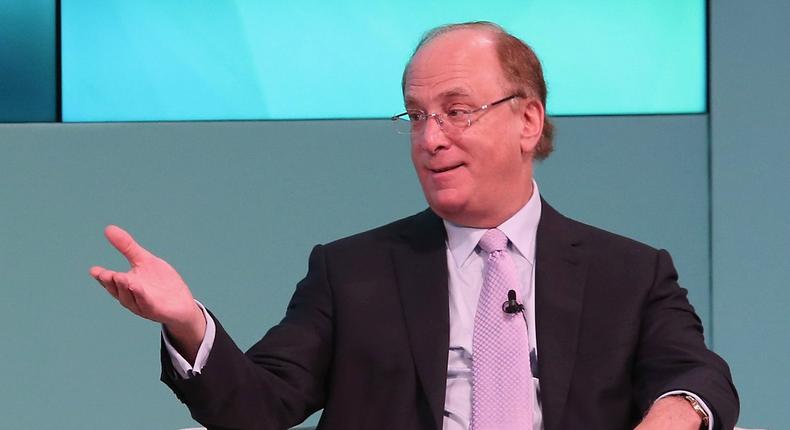 BlackRock CEO Larry Fink at the Yahoo Finance All Markets Summit in February 2017.