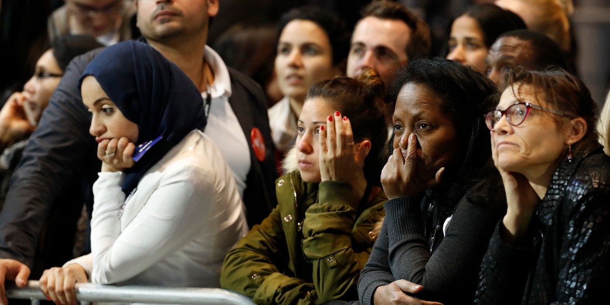 Exit polls show Clinton underperformed with black and Hispanic voters