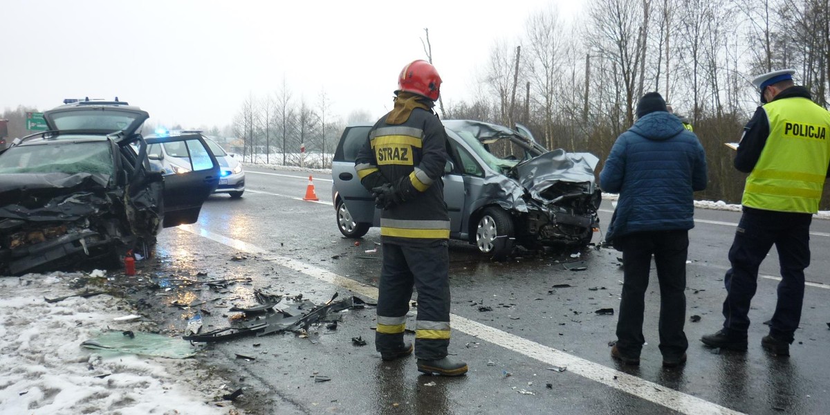 Wypadek na obwodnicy Ełku