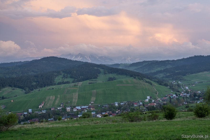 Widok z Grandeusa na wieś