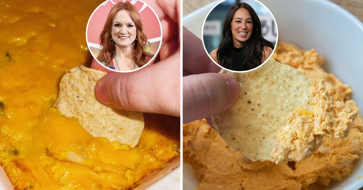 I made Ree Drummond's and Joanna Gaines' Buffalochicken dips, and only