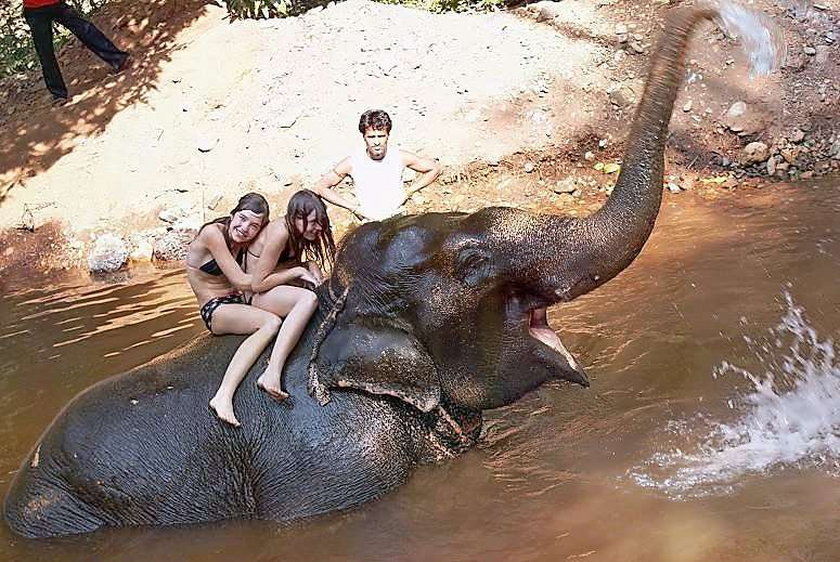 W Indiach jeździłyśmy na słoniu!