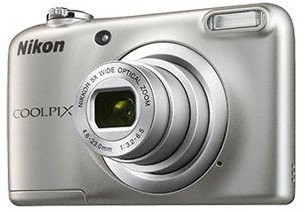 Aparaty fotograficzne do 500 zł - Nikon Coolpix A10 srebrny
