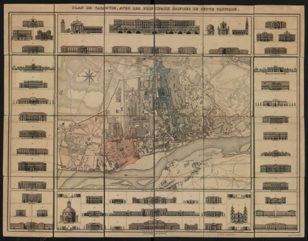 Plan Warszawy 1825 r.