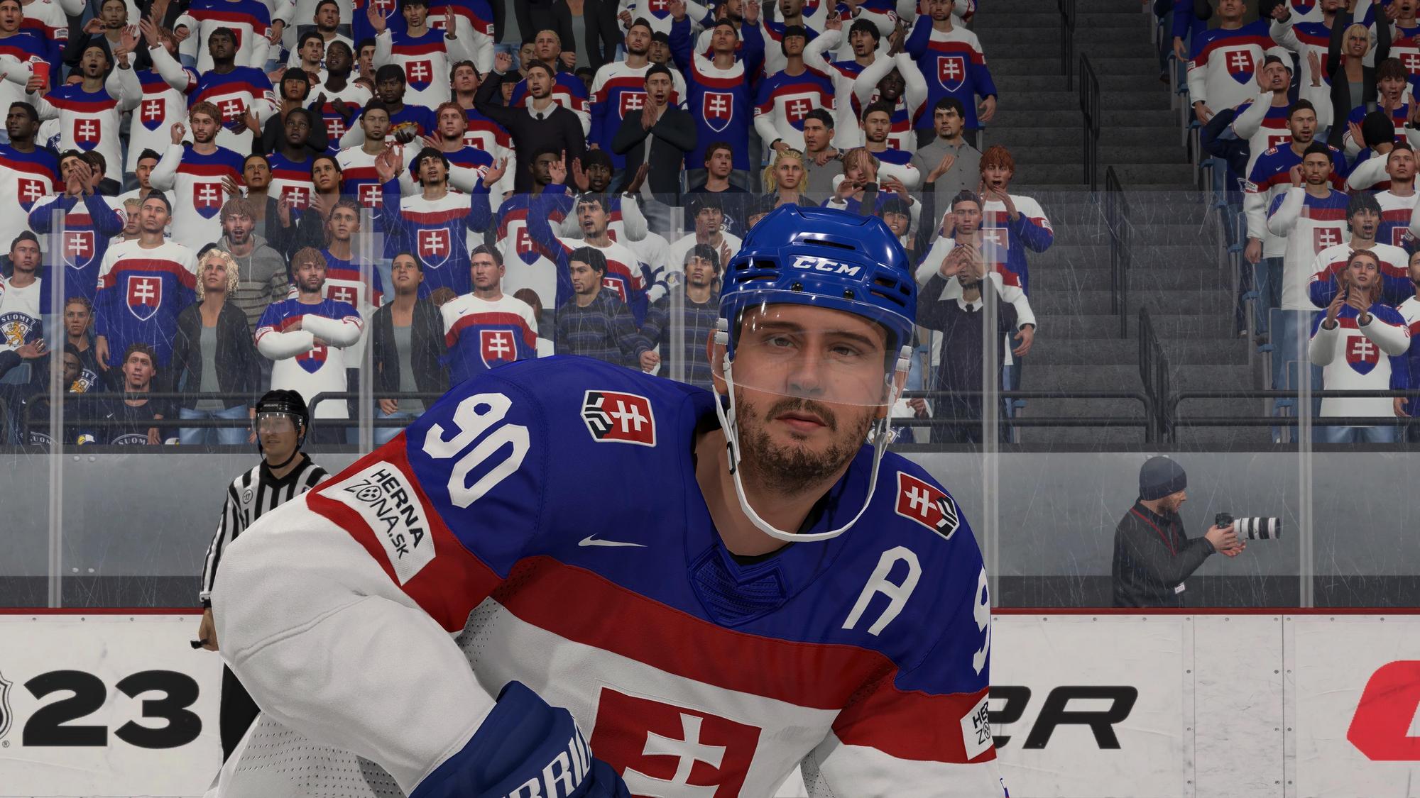 Obrázok z hry NHL 23.