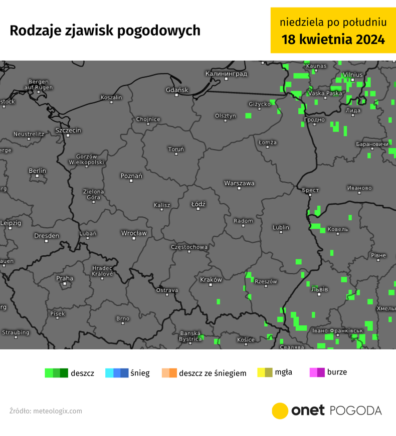 Wszelkie zjawiska pogodowe niemal zupełnie zanikną