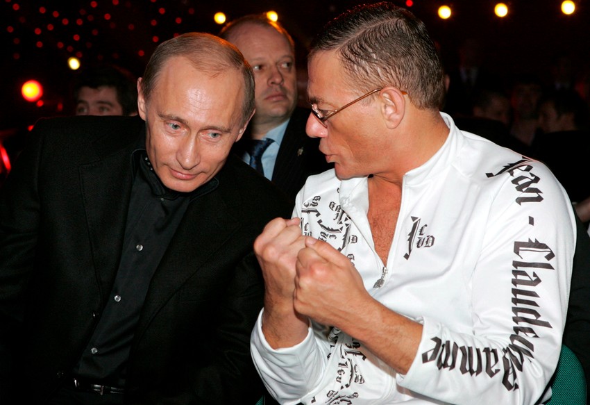 Vladimir Putin i Žan Klod van Dam u Sankt Peterburgu 2007.