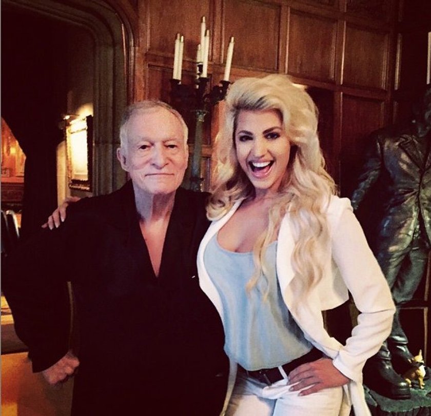 Sarah Nowak i Hugh Hefner