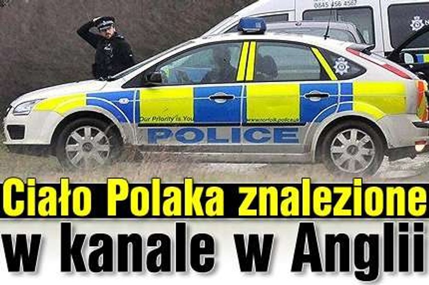 Ciało Polaka znalezione w kanale w Anglii