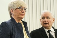 Julia Przyłębska i Jarosław Kaczyński