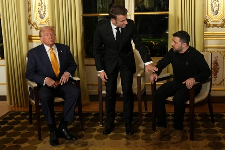 Tramp, Zelenski, Makron
