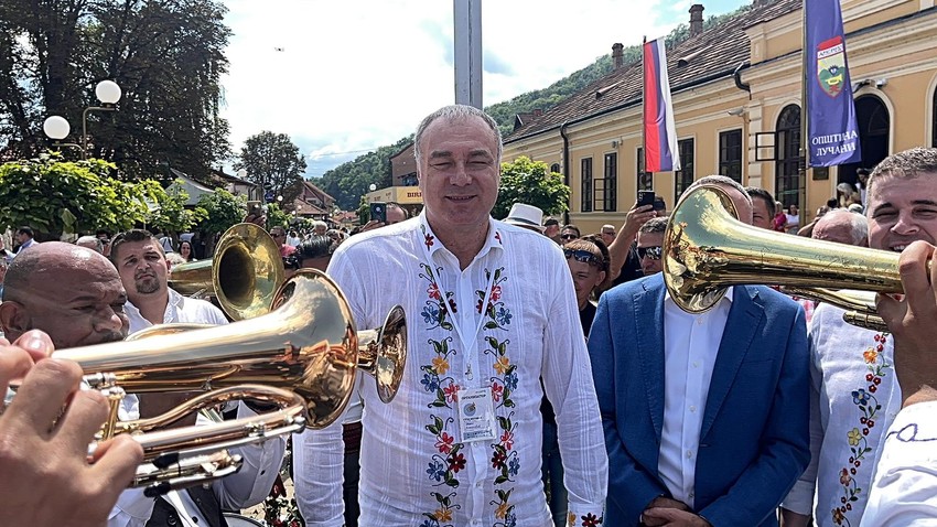 Svečano otvaranja Sabora trubača u Guči