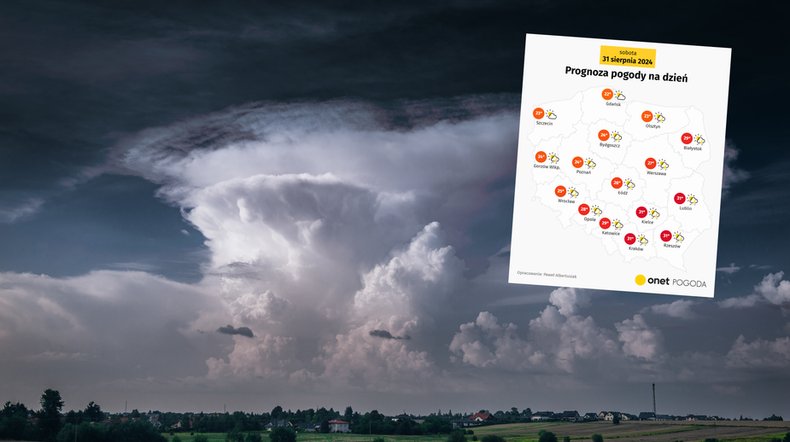 Szykuje się drastyczny spadek temperatury. Zrobi się nawet o 10 st. C chłodniej (screen: Onet Pogoda)