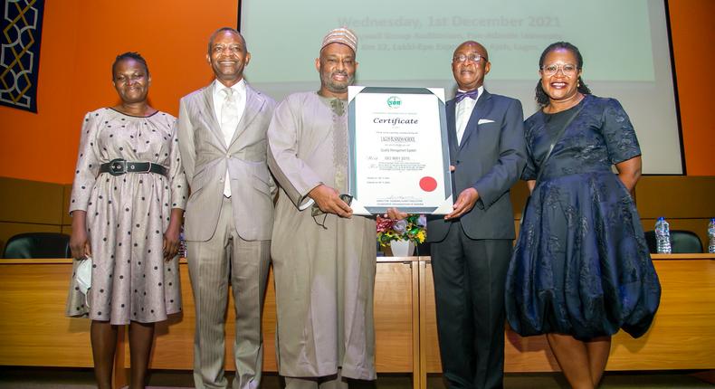 LBS becomes first Nigeria's academic institution to receive globally acclaimed ISO 9001:2015 certification.