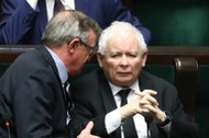 Tadeusz Cymański i Jarosław Kaczyński