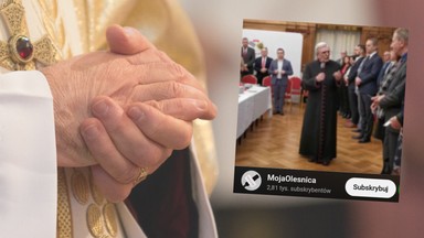 Ksiądz wychwala PiS na spotkaniu opłatkowym. "Prawo i Sprawiedliwość — to są święte słowa!"