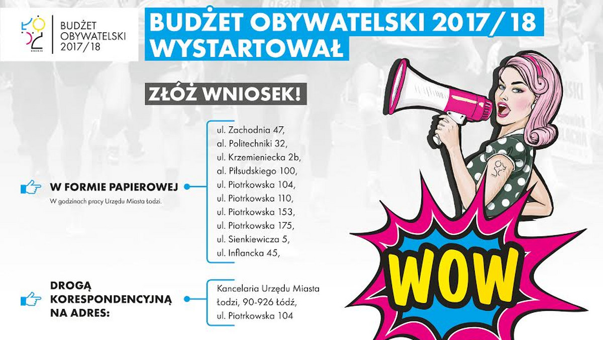 Każdy łodzianin może zmienić swoje otoczenie, zarówno na poziomie osiedlowym, jak ogólnomiejskim. Ruszyło przyjmowanie wniosków do kolejnej edycji budżetu obywatelskiego. Do wydania jest 40 milionów złotych.