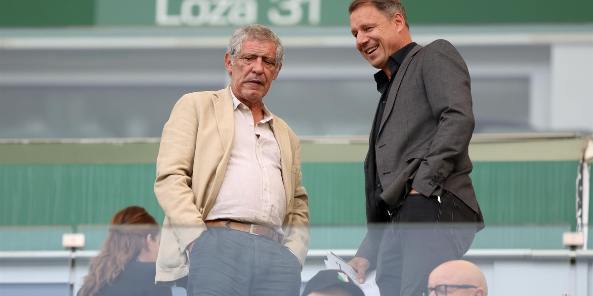 Fernando Santos i Grzegorz Mielcarski.