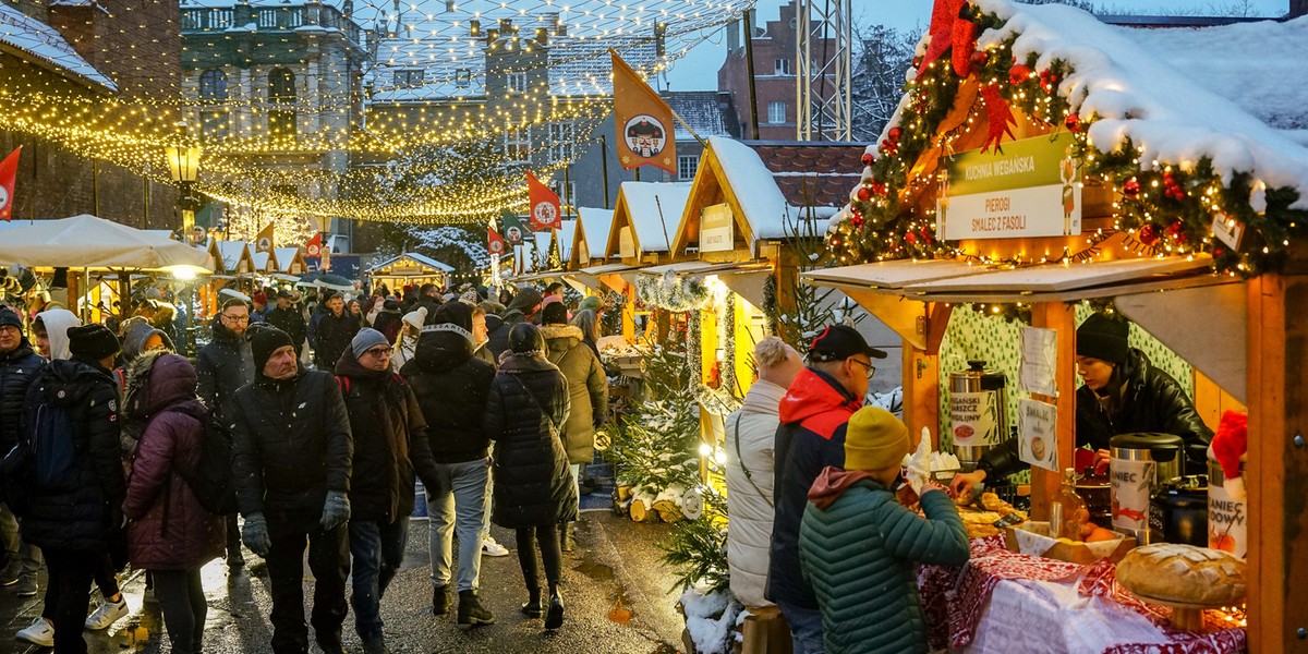 Jarmark Bożonarodzeniowy w Gdańsku już otwarty. Potrwa do 23 grudnia. 