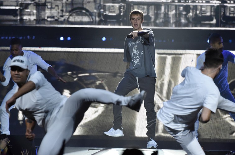 Justin Bieber na koncercie w Krakowie, w Tauron Arenie, 11 listopada 2016 roku