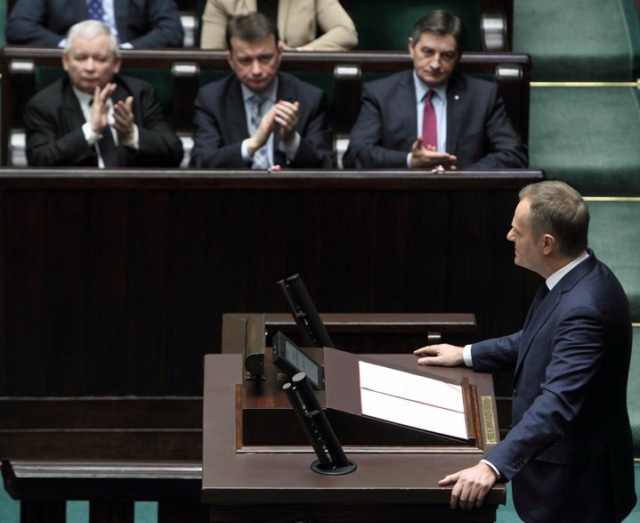 Donald Tusk i Marek Kuchciński 