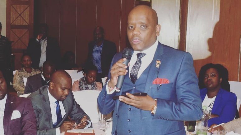 Image result for dennis itumbi at harambee annex