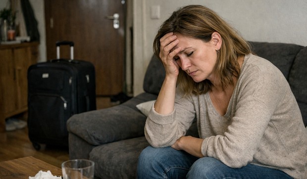 Tužna žena  - ilustracija