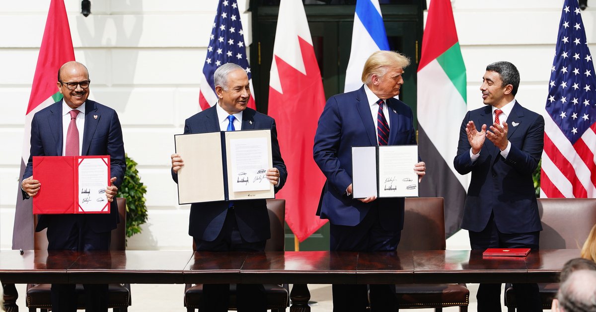 There is an Israeli peace agreement with Bahrain
and the United Arab Emirates